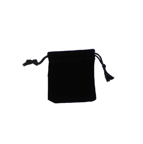 011302 (B1) Bolsa chica de terciopelo negro rectangular (7 x 8 cm)