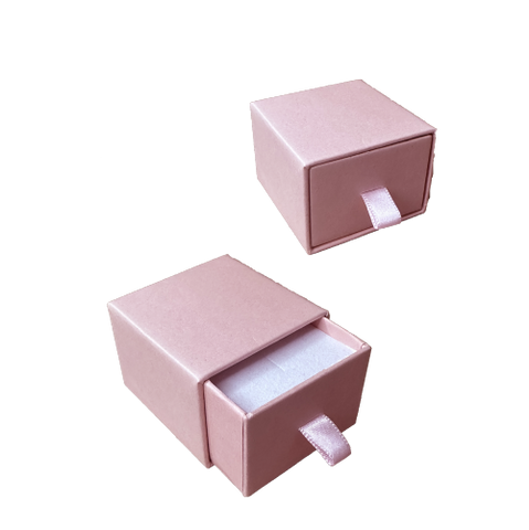 (022013) Caja tipo cajon rosa para anillo (5x5x3.5cm)