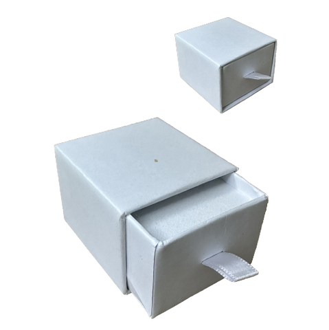 (022015) Caja tipo cajon blanca para anillo (5x5x3.5cm)