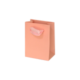 (010965) BOLSA DE PAPEL DE LISTÓN ROSA - 6 X 8 X 3.5 CM
