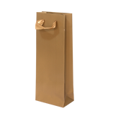 (010991) BOLSA DE PAPEL COLOR DORADA CON LISTÓN (9X5X23 CM) LARGA