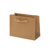 (010992) BOLSA DE PAPEL COLOR DORADA CON LISTÓN (12X9X5 CM) CHICA