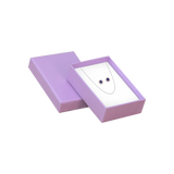 020382(C2LA) Caja lila mediana para cadena y aretes (8 X 6 X 2.5 cm)