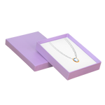 020385(C8LA) Caja lavanda grande para collar (15 X 18.5 X 3 cm)