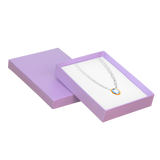 020385(C8LA) Caja lavanda grande para collar (15 X 18.5 X 3 cm)