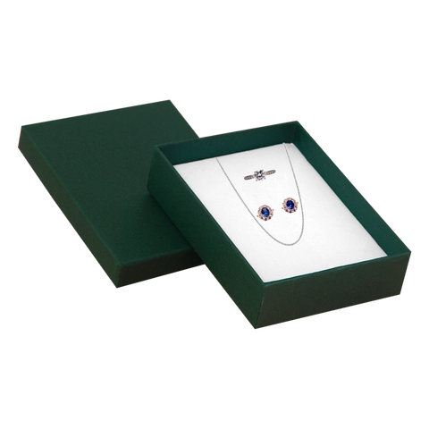 020493(C5VE) Caja VERDE ESMERALDA cuadrada para cadena, arena y anillo (8.5x11.5x3 cm)