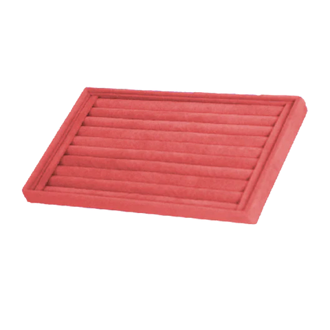 (05008) Charola Terciopelo Rosa para anillo (32x22x3cm)