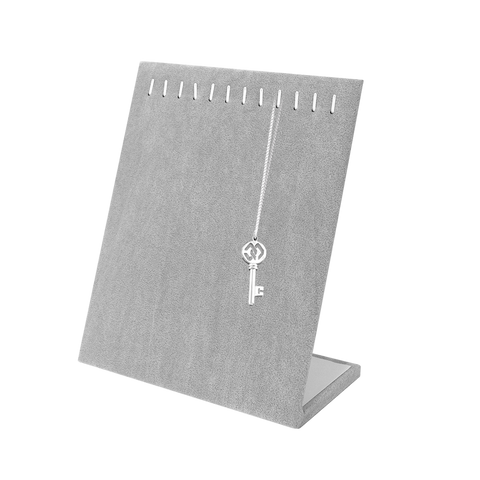 (05026) Tabla terciopelo Gris para cadena (20x25x11cm)