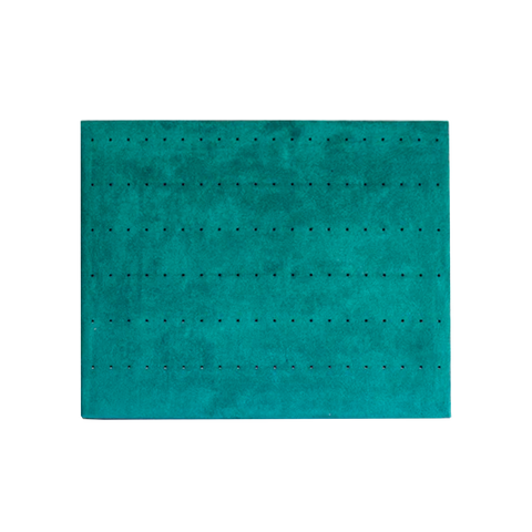 (05034) Tabla terciopelo Verde Turqueza para broquel (33x28.7x10cm)