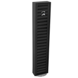 (05051V) Exhibidor Torre Mixta con bace giratoria color Negro Vinil (49x5x10cm