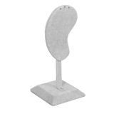 (05072)Oreja de terciopelo color gris (17.5x7.5x7.5cm)