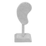 (05072)Oreja de terciopelo color gris (17.5x7.5x7.5cm)