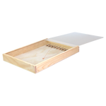 (053073) Charola de madera con tapa con broche para 10 cadenas  (23x32x4cm)