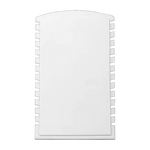(085007) Exhibidor de PVC para 13 cadenas acostado color blanco (18X28.5X8cm)