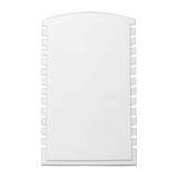 (085007) Exhibidor de PVC para 13 cadenas acostado color blanco (18X28.5X8cm)