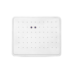 (085011)Exhibidor de PVC para 30 pares de broquel color blanco (19X14.5X4.5cm)