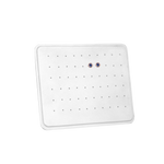 (085011)Exhibidor de PVC para 30 pares de broquel color blanco (19X14.5X4.5cm)
