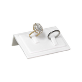 (085022) Exhibidor de PVC para argollas color blanco (7.5X5X2.5cm)