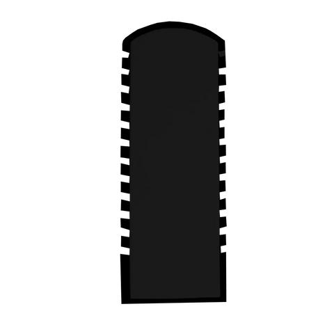 (086006) Exhibidor de PVC para 12 pulceras color negra (9X27X8.5cm)
