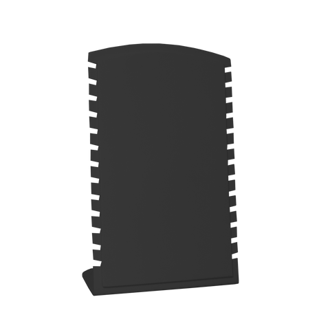 (086007) Exhibidor de PVC para 13 cadenas acostado color negro (18X28.5X8cm)