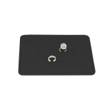 (086009) Exhibidor de PVC para 18 anillos color negro (19X14.5X4.5cm)