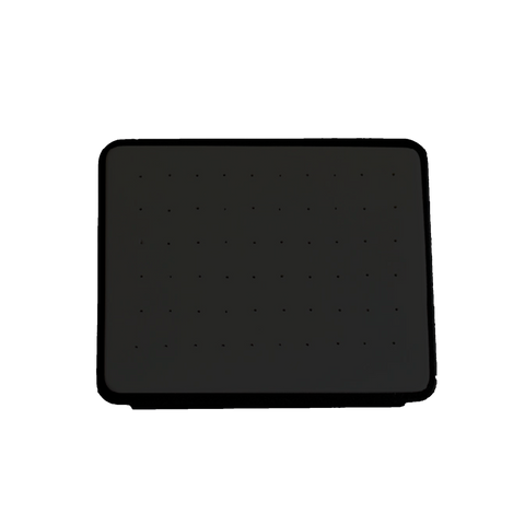 (086011)Exhibidor de PVC para 30 pares de broquel color negro (19X14.5X4.5cm)