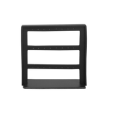 (086013) Exhibidor de PVC para arete 3 peldaños color negro (21X19X8cm)