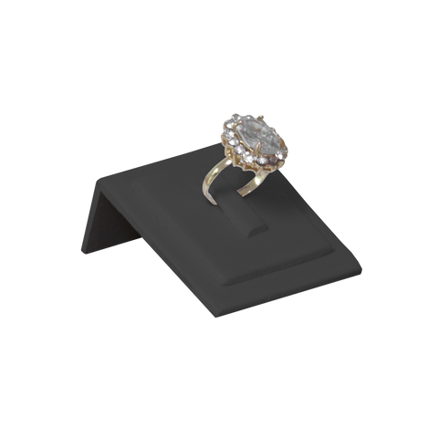 (086021) Exhibidor de PVC para un anillo color negro (5X5X2.5cm)