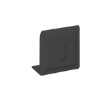 (086021) Exhibidor de PVC para un anillo color negro (5X5X2.5cm)