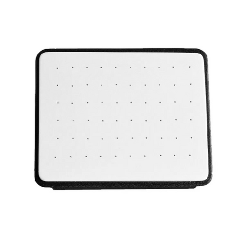 (087011)Exhibidor de PVC para 30 pares de broquel color bicolor (19X14.5X4.5cm)