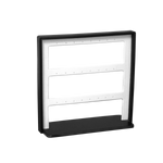 (087013) Exhibidor de PVC para arete 3 peldaños color bicolor (21X19X8cm)