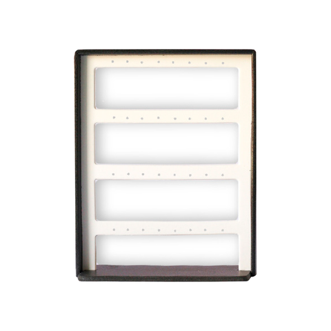 (087014) Exhibidor de PVC para arete 4 peldaños color bicolor (21X25X8cm)