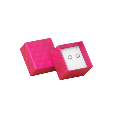 (2100) Caja Lisa Fiusha mini para broquel paq. 24 piezas (4x4x3.cm)