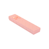 (2707) Caja Salmon detalles dorados para pulso paq 10 piezas (8.5x11.5x3cm)