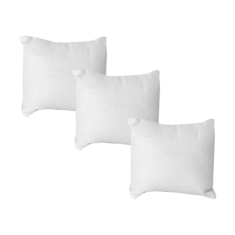 (ALMV BL) PAQUETE DE TRES ALMOHADAS DE VELOUR COLOR BLANCO  ()