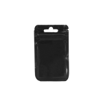 (BC6X10NG) BOLSA PLASTICA PAQ CON 50 PIEZAS  FRENTE TRASPARENTE FONDO NEGRO (6X10CM)