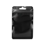 (BC7X12NG) BOLSA PLASTICA PAQ 50 PIEZAS FRENTE TRASPARENTE FONDO NEGRO (7.5X12CM)