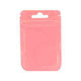 (BC7X12RS) BOLSA PLASTICA PAQ 50 PIEZAS FRENTE TRASPARENTE FONDO ROSA (7.5X12CM)
