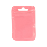 (BC7X12RS) BOLSA PLASTICA PAQ 50 PIEZAS FRENTE TRASPARENTE FONDO ROSA (7.5X12CM)