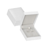 (CR3BC)ESTUCHE CARTER BLANCO PARA CADENA Y ARETES (6.9X4.1X2.9CM)