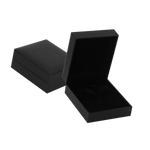 (CR3NG)ESTUCHE CARTER NEGRO PARA CADENA Y ARETES (6.9X4.1X2.9CM)