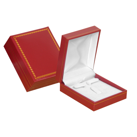 (CR3RJ) ESTUCHE CARTER ROJO PARA CADENA Y ARETES  (6.9 x 4.1 x 2.9 cm)
