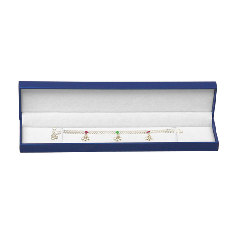 (CR7AZ) ESTUCHE CARTER AZUL MARINO PARA PULCERA(21.9X5X2.3CM)