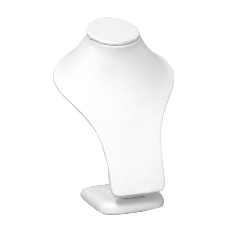 (CT3MB) CUELLO MINI DE VINIL BLANCO  PARA GARGANTILLA Y ARETES  (15X6X6CM )