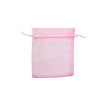 010706 (0235) bolsa de organza rosa paq con 12 piezas (9 x 12 cm)