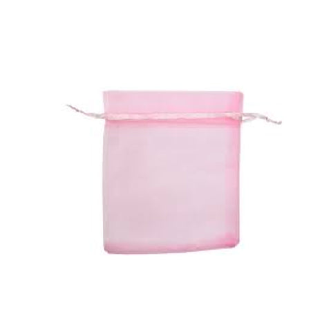 010706 (0235) bolsa de organza rosa paq con 12 piezas (9 x 12 cm)