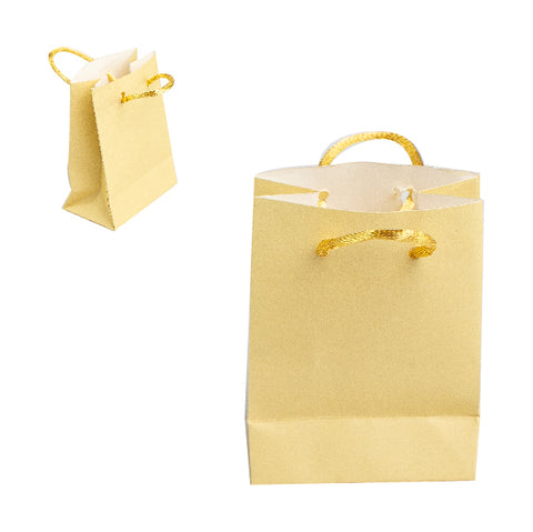 010903 (BP0BE) Bolsa mini de papel beige con asa  (3.5 x 8 x 5.9 cm)