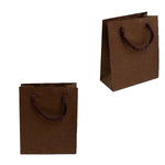 010922 (BP2CF) Bolsa mediana de papel café con asa  (11.5 x 13.5 x 6 cm)