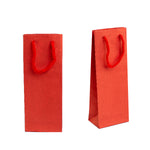 010935 (BP3RJ) Bolsa alargada de papel rojo con asa  (8.9 x 23 x 5 cm)