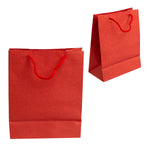 010944 (BP4RJ) Bolsa grande de papel rojo con asa  (18.8 x 22.3 x 9.3 cm)